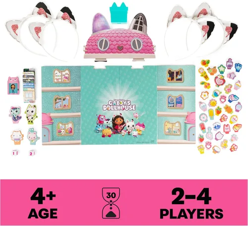 Miniatura 2 de Spin Master Games, Gabby’s Dollhouse, Juego de mesa Meow-Mazing, Juego de mesa para niños, Juegos familiares, Juego de preescolar para familias