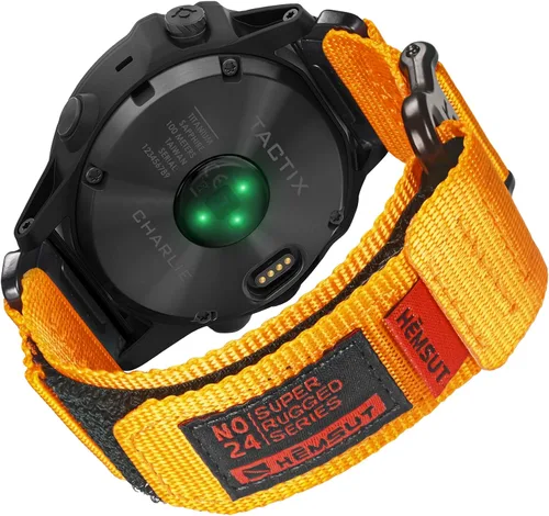 Miniatura 10 de Compatible con la Correa de Reloj Garmin, Correa Deportiva de Nylon Super Resistente con Diseño de Bucle Tejido