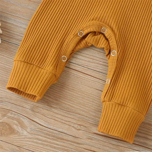 Miniatura 6 de Kuriozud Mameluco de una pieza para recién nacido, unisex, con botones, para bebé y niña