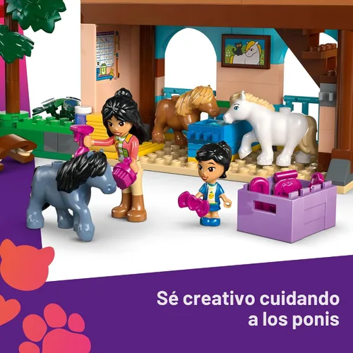 Miniatura 4 de Juguete de construcción LEGO Friends Rancho y Establo de Ponis - Juego de simulación con 3 juguetes de caballos para narración creativa - Idea