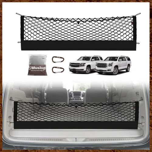 Miniatura 48 de Muslogy para Maverick - Accesorios de Red de Malla de Carga Extensible, Organizador de Maletero, Red de Malla Elástica para Cama de Carga