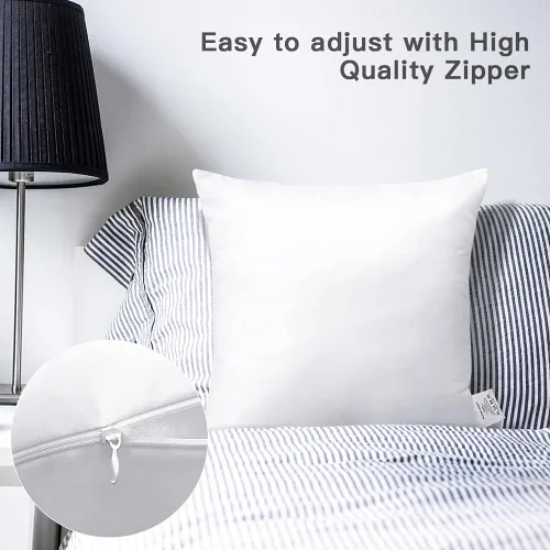 Miniatura 5 de OTOSTAR Insertos de almohada de alta calidad para exteriores, 20 x 20 pulgadas, impermeables, paquete de 6 rellenos de almohada cuadrados Paquete