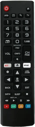 AKB75095307 Reemplazo remoto para LG TV 43UJ6300 43UJ6050 43UJ6350 49UJ6300 49UJ6050 32LJ550M 32LJ550M-UB 65UJ6300-UA 75UJ666 520 5 5UJ6520 43UJ6200