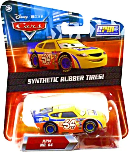 Disney / Pixar Cars Movie Exclusive 155 - Auto fundido a presión con neumáticos de goma sintética RPM