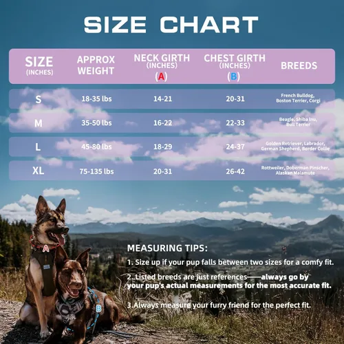 Miniatura 7 de AUROTH Arnés táctico para perros grandes, antitirones, ajustable, reflectante, K9, chaleco de entrenamiento para mascotas, arnés de servicio Púrpura