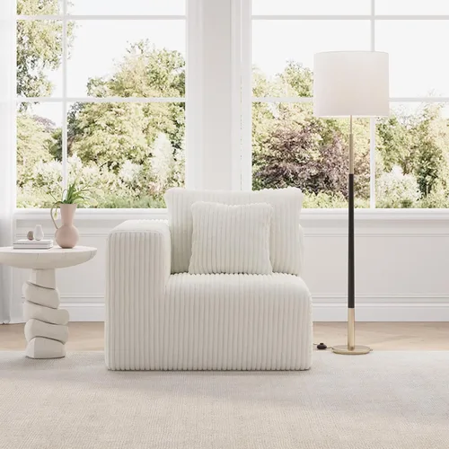 Miniatura 55 de Novilla 141" Sofá seccional modular, sofá seccional moderno en forma de nube con soporte Smarts Coil™, sofá sin huesos en forma de U para sala