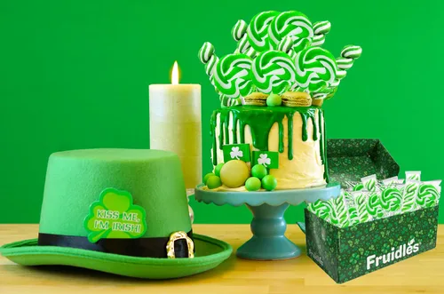 Miniatura 5 de Fruidles Paletas variadas de remolinos del día de San Patricio, caja de recuerdos de fiesta, envueltas individualmente (paquete de 24)