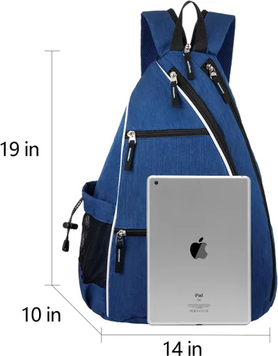 Miniatura 7 de Sucipi Pickleball Bag - Men's & Women's Pickleball Backpack, Adjustable Sling Bag w/Fence Hook/Large Capacity/Safety Pocket Azul