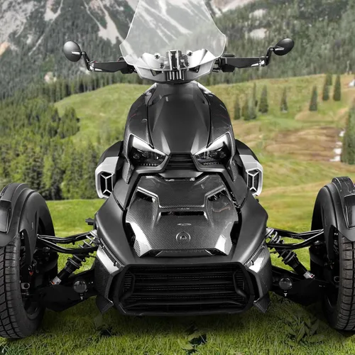 Miniatura 6 de A & UTV PRO Panel de fibra de carbono para Ryker, Hood Scoop para Can-Am Ryker & Ryker Rally Edition 2019-2024, puede am ryker 600 900 accesorios