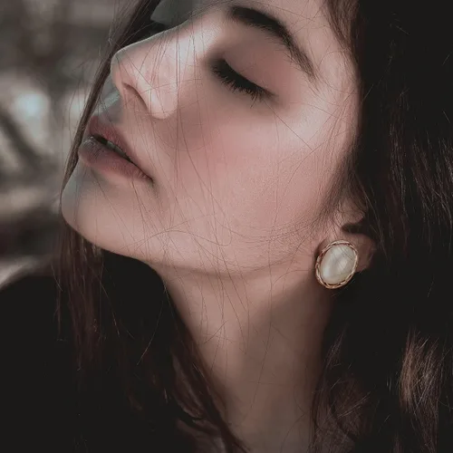 Miniatura 3 de Aretes de perlas chapados en oro de 18 quilates para mujer, aretes de perlas blancas de moda, accesorios de joyería, regalos para ella