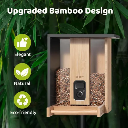 Miniatura 4 de NETVUE by Birdfy - Comedero inteligente para pájaros con cámara, alimentado por energía solar, vapor vivo de 2K y IA Identificación de especies