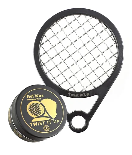 Miniatura 10 de Peine Twist It Up (Negro Bond) - Alternativa para las esponjas para el cabello, crea rizos y torciones para hombres de color, diseño de raqueta