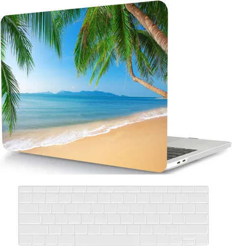 Miniatura 23 de Funda compatible con MacBook Air de 11 pulgadas, cubierta protectora de plástico y cubierta de teclado, grano de madera