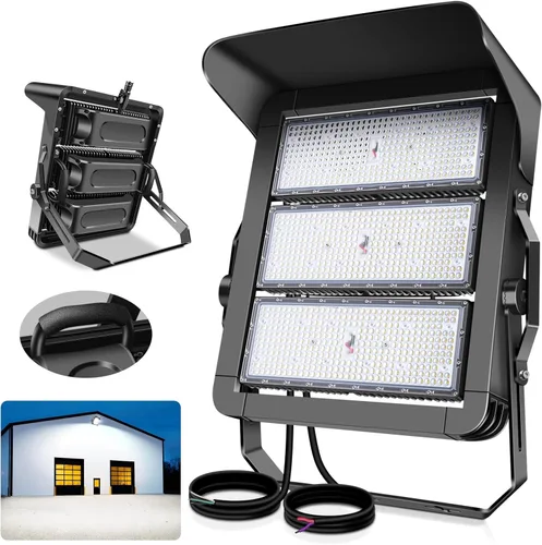 112500LM Luz de estadio LED atenuable 0-750w súper brillante Luz de inundación LED para arena al aire libre 100-277v 5000k Yoke U Mount IP66