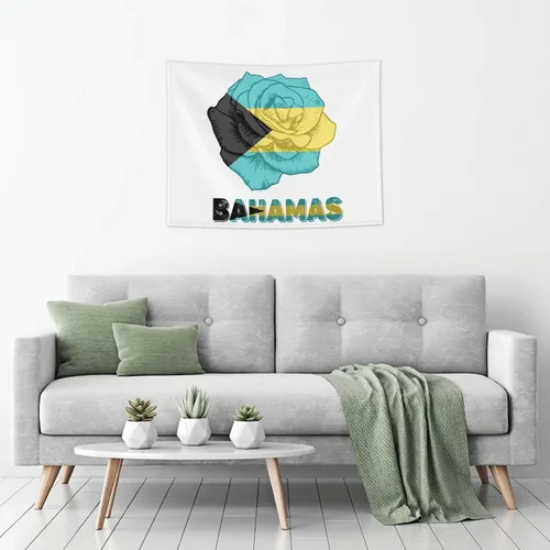 Miniatura 5 de Póster de tapiz con diseño de bandera de las Bahamas de 29 x 37 pulgadas, decoración del hogar, para colgar en la pared, decoración de fondo
