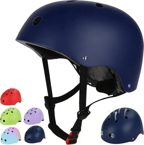 Miniatura 11 de Casco de bicicleta para niños, casco para niños y niñas de 1-3/2-4/3-5/5-8/8-14 años, ajuste ajustable y ligero, seguridad multideportiva