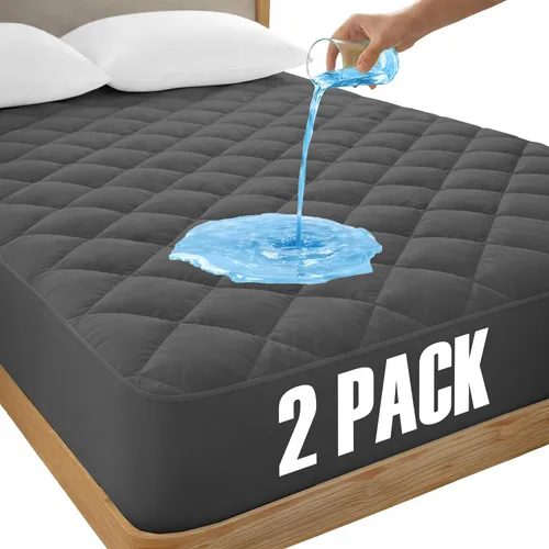 Miniatura 26 de LUX Décor Protector de Colchón Twin - Cubrecolchón Acolchado Elástico Ajustable Protector Hasta 16 Pulgadas de Profundidad - Cubrecolchón Suave