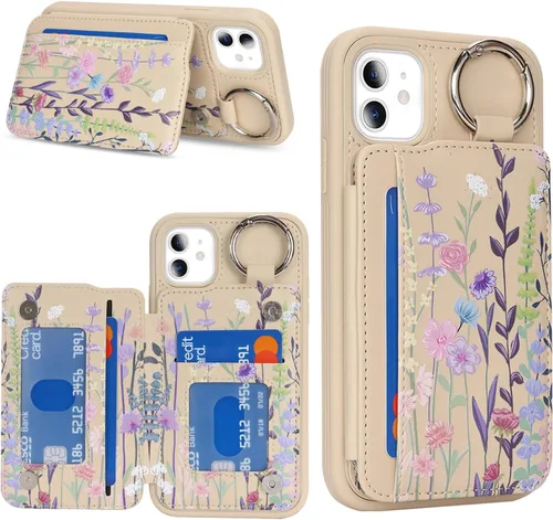 Miniatura 28 de Havaya Funda compatible con iPhone 11, cartera MagSafe con tarjetero - Funda magnética desmontable 2 en 1 - Ranuras para tarjetas de crédito