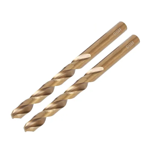 TA-VIGOR Broca helicoidal de vástago recto de 0.354 in, broca de acero de alta velocidad M35 cobalto con vástago de 0.354 in para perforar acero