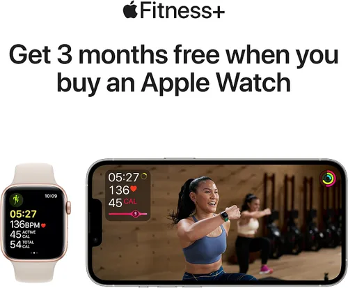 Miniatura 6 de Apple Reloj SE 1.732 in GPS Caja de Aluminio Oro - Correa Deportiva Starlight