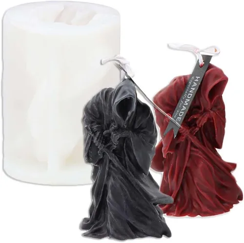 Miniatura 4 de Tone Fun The Eagle's Head is on The Skull Shape Candle Moldes de silicona para hacer velas, resina, velas de aromaterapia, jabón de cera hecho a
