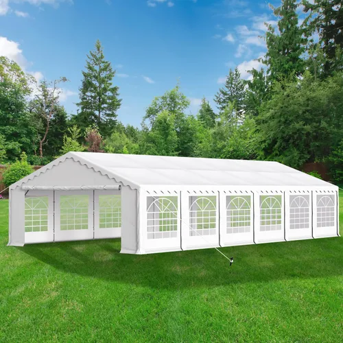 Miniatura 15 de Green Party - Carpa para fiesta de 16 x 20 pies, carpa para eventos de bodas de alta resistencia con 3 bolsas de transporte y paredes laterales