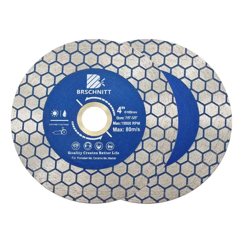 Miniatura 10 de Rueda de corte de granito de diamante de 4 pulgadas, amoladora angular soldada al vacío de 4.134 in, hoja de diamante para cortar porcelana