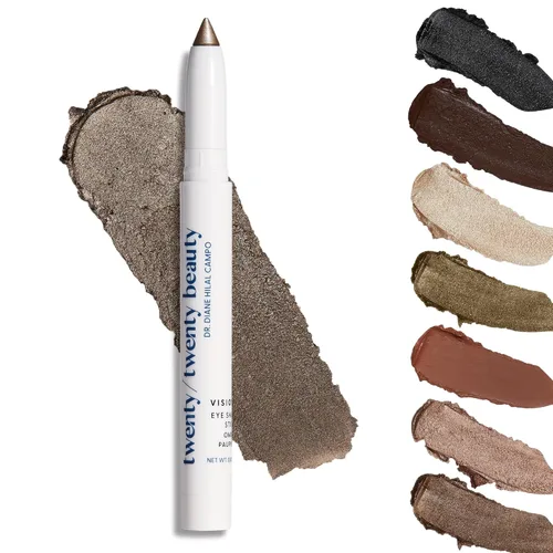Miniatura 13 de twenty/twenty beauty Visionary - Lápiz de sombra de ojos en crema brillante, seguro para ojos sensibles, desarrollado por oftalmólogos, vegano, De