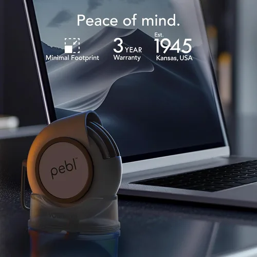 Miniatura 6 de Ventilador de escritorio portátil Vornado PEBL, ventilador USB, base magnética, flujo de aire ajustable, enfriamiento localizado personal, 2