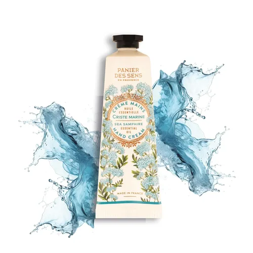 Panier des Sens - Crema de manos pequeña para manos secas y agrietadas – Loción de manos Sea Samphire Mini para piel seca - Con manteca de karité y