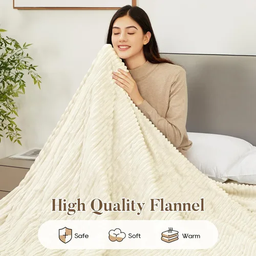 Miniatura 2 de Manta térmica eléctrica tamaño Queen, manta térmica de franela suave de calentamiento rápido de 84 x 90 pulgadas con temporizador de 8 horas, 6