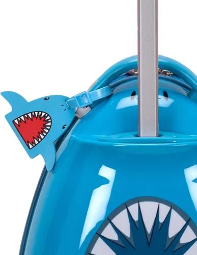 Miniatura 5 de Rockland - Maleta infantil giratoria con exterior rígido de policarbonato, Tiburón), B02-SHARK