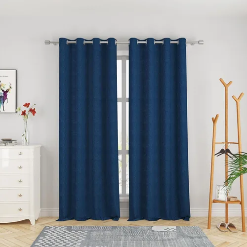 Miniatura 32 de UPOPO Cortinas de niveles de cocina negras de privacidad de lino texturizado de 24 pulgadas de largo, cortinas de café sobre el fregadero, cortinas