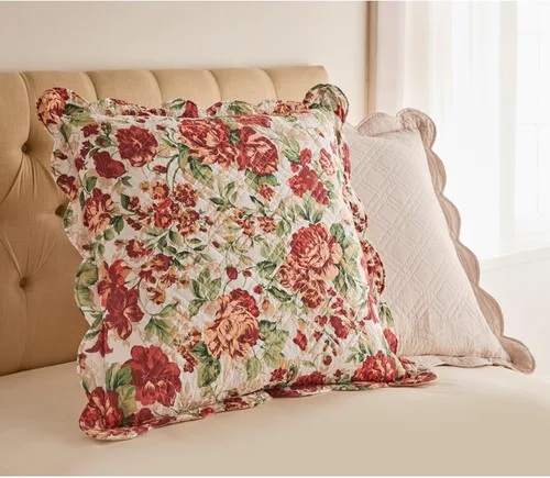 Miniatura 23 de BrylaneHome Almohada cuadrada Florence - Flor antigua