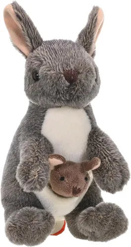 Wild Republic Canguro con peluche Joey, animal de peluche, regalos para niños, peluches, de 8 pulgadas, 8 pulgadas, modelo: 10867