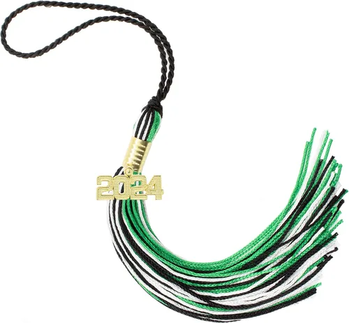 Miniatura 505 de Borla de graduación Aqua 2022, todos los colores escolares disponibles, fabricada en Estados Unidos