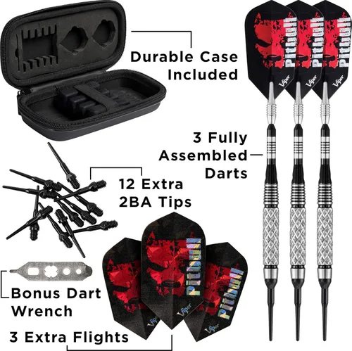Miniatura 5 de Viper Pitbull 90% Tungsteno Dardos de Punta Suave, 18 Gramos