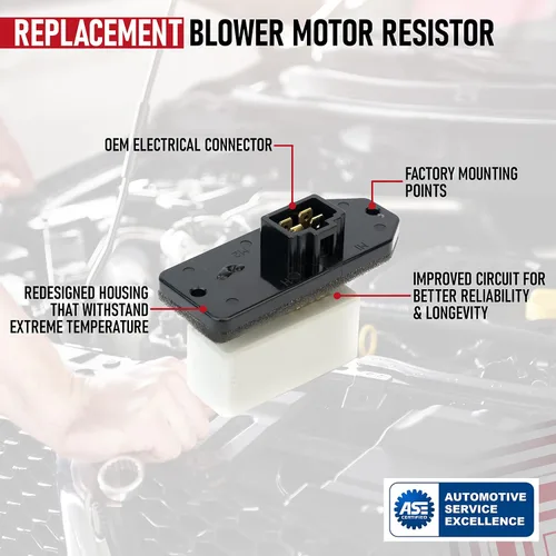 Miniatura 4 de Resistencia del ventilador del motor HVAC - Relé del calentador AC - Reemplaza 973-020, 68004241AA, 5012212AA, 4720278 - Compatible con vehículos