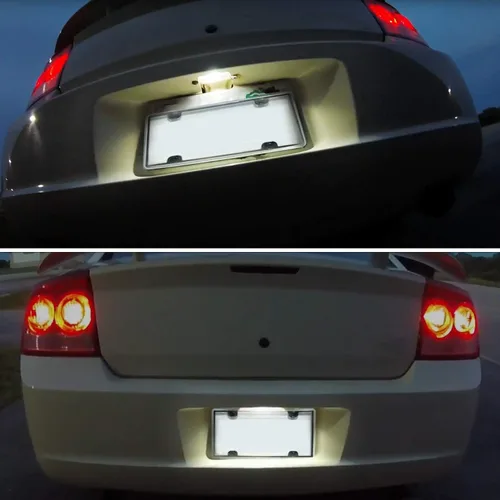 Miniatura 6 de Luces LED para matrícula compatibles con Dodge Challenger Charger Avenger Magnum Dart, 6000 K, color blanco