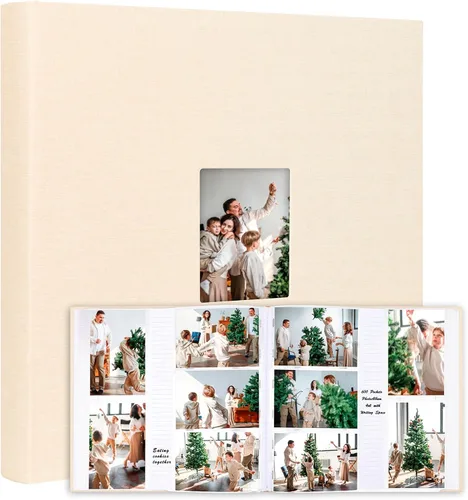 Álbum de fotos de 600 bolsillos 4x6 con espacio para escribir, álbum de fotos de gran capacidad 4x6 que contiene 600 fotos horizontales y