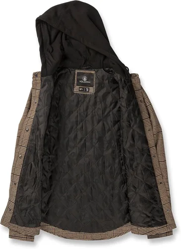 Miniatura 3 de Volcom Chaqueta de franela de snowboard y esquí de invierno con capucha para mujer