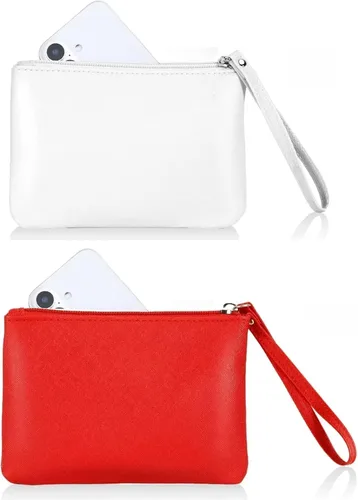 Miniatura 29 de Paquete de 2 pequeñas bolsas de maquillaje con cremallera para bolso, lápiz labial, organizador de maquillaje de viaje para mujeres, productos Negro