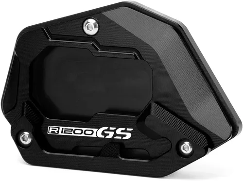 Placa de soporte de extensión de soporte lateral para motocicleta compatible con BMW R1200GS LC/Adventure/Rallye | Almohadilla de soporte para