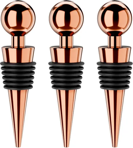 Miniatura 11 de Tapones de vino para botellas de vino, 3 unidades, tapón de botella de vino al vacío con corchos de vino reutilizables de silicona, a prueba