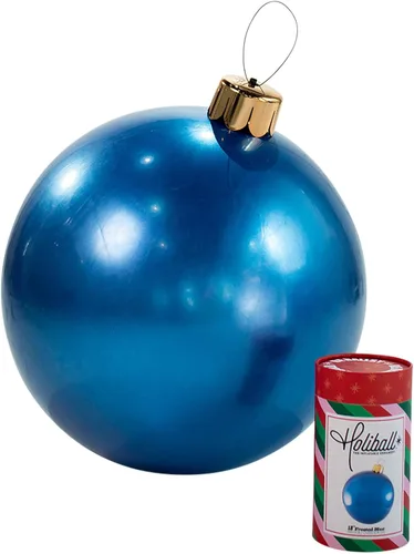 Miniatura 9 de Ornamento Navideño Inflable Holiball – Decoración Definitiva para Interior/Exterior – Reutilizable y Fácil de Almacenar – para Bodas, Fiestas, Plata