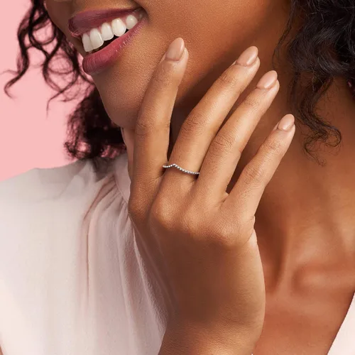 Miniatura 3 de PANDORA Anillo de plata de ley con cuentas, Metal, no aplica