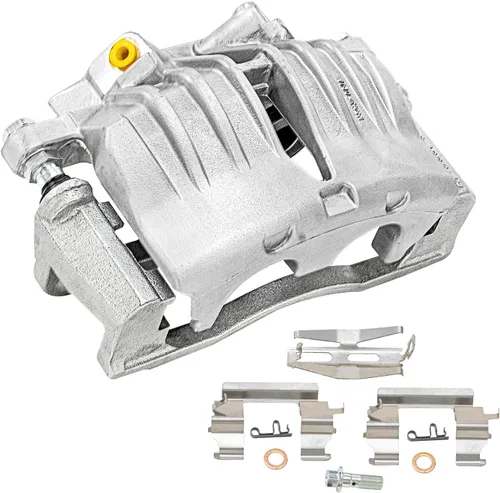 Miniatura 5 de Detroit Axle - 2 pinzas de freno delanteras para Buick Rainier SSR Trailblazer GMC Envoy Isuzu Ascender Oldsmobile Bravada Saab 9-7X, reemplazo de 2