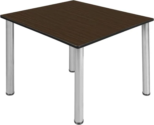 Miniatura 22 de Regency Kee - Mesa cuadrada pequeña para sala de descanso de 30 pulgadas, parte superior de cerezo, patas negras