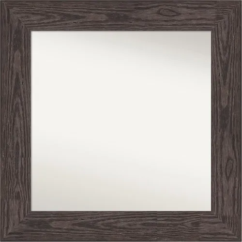 Amanti Art Espejo personalizado, espejo de baño negro puente, espejo de pared o espejo de tocador de baño sobre el fregadero (26 x 26 pulgadas),