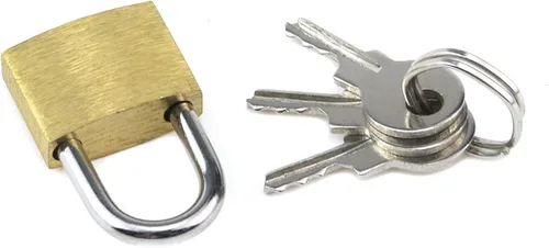 Miniatura 3 de MY MIRONEY 4 candados con llave, candado de latón macizo, pequeño candado de metal con llaves para equipaje, diario, casillero, joyero